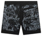 Wolf Print Board Shorts - Black