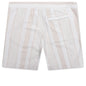 Bermuda Shorts with Stripes - White/Beige