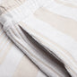 Bermuda Shorts with Stripes - White/Beige