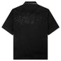 Boxy fit shirt in floral jacquard - Black