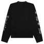 New Gothic Studded Crew - Black/Silver