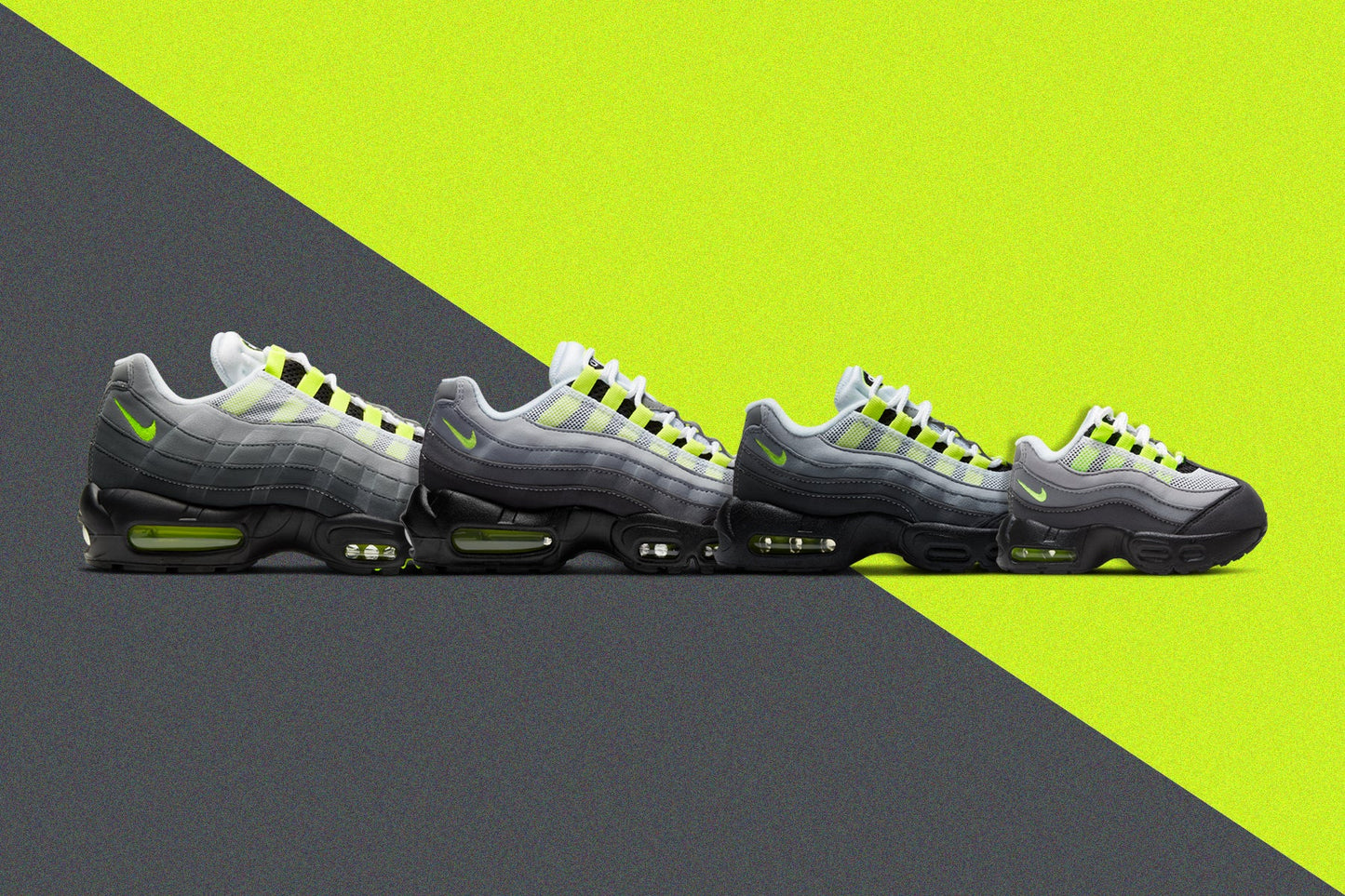 Air Max 95 OG (PS) - Black/Neon Yellow