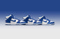 Dunk High (PS) - White/Game Royal