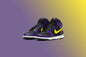 Dunk Hi Premium EMB - Black/Opti Yellow/Court Purple