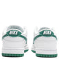 Women's Dunk Low - White/Green Noise