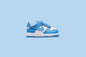 Dunk Low (TD) - White/University Blue