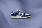 Women's Dunk Low Vintage Navy - White/Midnight Navy/Coconut Milk