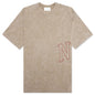 Fadeaway T-Shirt - Khaki/University Red