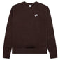 Sportswear Club Fleece Crew - Brown Basalt/White