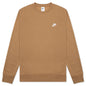 Sportswear Club Fleece Crew - Dark Driftwood/White