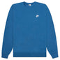 Sportswear Club Fleece Crew - Dark Marina Blue/White