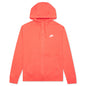 Sportswear Club Fleece Full-Zip Hoodie - Magic Ember/White