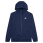Sportswear Club Fleece Full-Zip Hoodie - Midnight Navy/White
