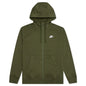 Sportswear Club Fleece Full-Zip Hoodie - Rough Green/White