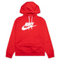 Sportswear Club Fleece Graphic Pullover Hoodie - University Red/White