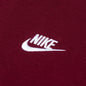 Sportswear Club Fleece Pullover Hoodie - Dark Beetroot/White