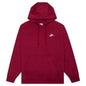 Sportswear Club Fleece Pullover Hoodie - Pomegranate/White