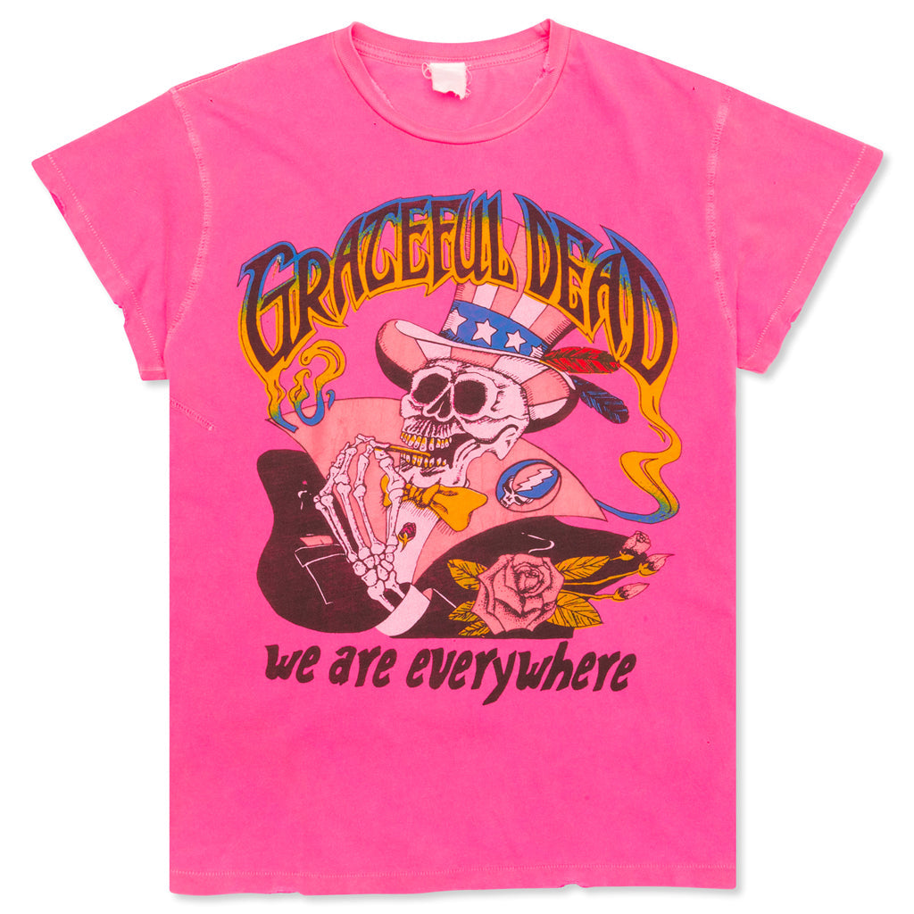 Grateful Dead Its Worth the Trip Crew Tee - Neon Pink