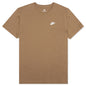 Sportswear Club T-Shirt - DK Driftwood/White