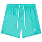 Sportswear Sport Essentials Woven Lined Flow Shorts - Washed Teal/White