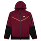 Sportswear Tech Fleece Full Zip Up Hoodie - Dark Beetroot/Black/Phantom