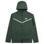 Sportswear Tech Fleece Full Zip Up Hoodie - Galactic Jade/Light Liquid Lime