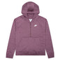 Sportswear Women's Club Essential 1/4 Zip Fleece Hoodie - Dark Wine/Heather