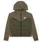 Sportswear Women's Tech Fleece Windrunner Full-Zip Hoodie - Medium Olive/Cargo Khaki/White