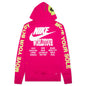 Sportswear World Tour Pullover French Terry Hoodie - Fireberry