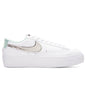 Women's Blazer Low Platform - White/Metallic Silver/Mint Foam