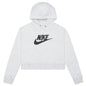 Sportswear Women's Essential Cropped Hoodie - Birch Heather/Black