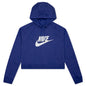 Sportswear Women's Essential Cropped Hoodie - Lapis/Heather