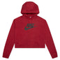 Sportswear Women's Essential Cropped Hoodie - Pomegranate/Black