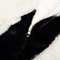 Women's Sportswear Faux Fur Jacket - Fossil/Black