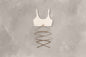 Nike x Jacquemus Women's Bra - Pearl White/Sail/Dark Driftwood