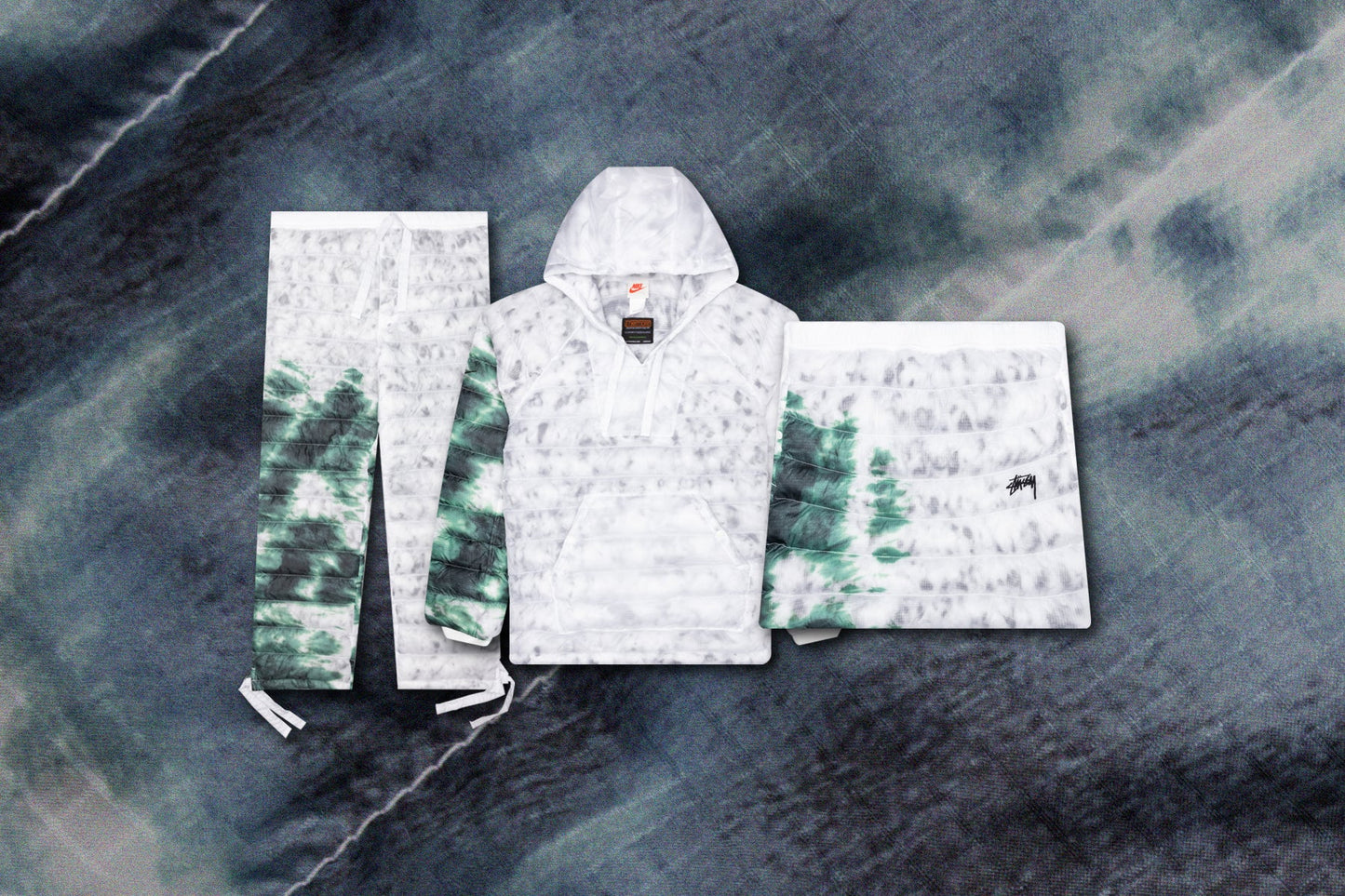 Nike x Stussy Insulated Pant - White/Gorge Green
