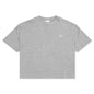 NikeLab Women's Fleece T-Shirt - Dark Grey Heather/White