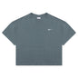 NikeLab Women's Fleece T-Shirt - Hasta/White