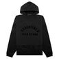 Nylon Fleece Hooded Sweater - Jet Black