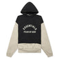 Nylon Fleece Hooded Sweater - Seal/Jet Black