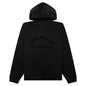 Nylon Fleece Hoodie - Jet Black