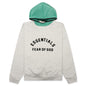 Nylon Fleece Hoodie - Light Heather Grey