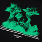 Alien Mush Boxy Hoodie - Black/Green