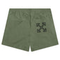 Arrow Outline Pajama Shorts - Army Green
