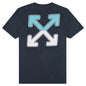 Between Arrow Over S/S Tee - Outerspace/White