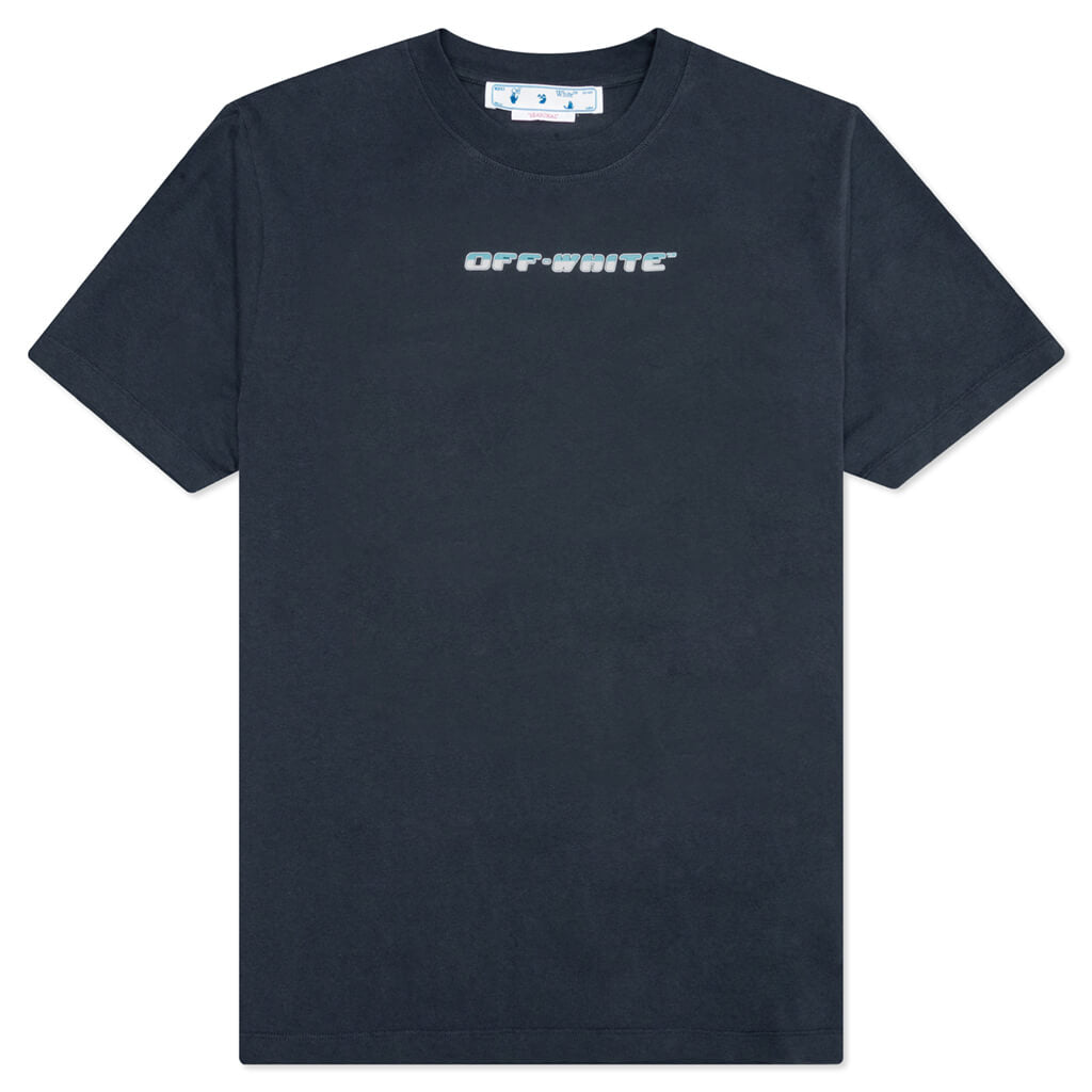 Between Arrow Over S/S Tee - Outerspace/White
