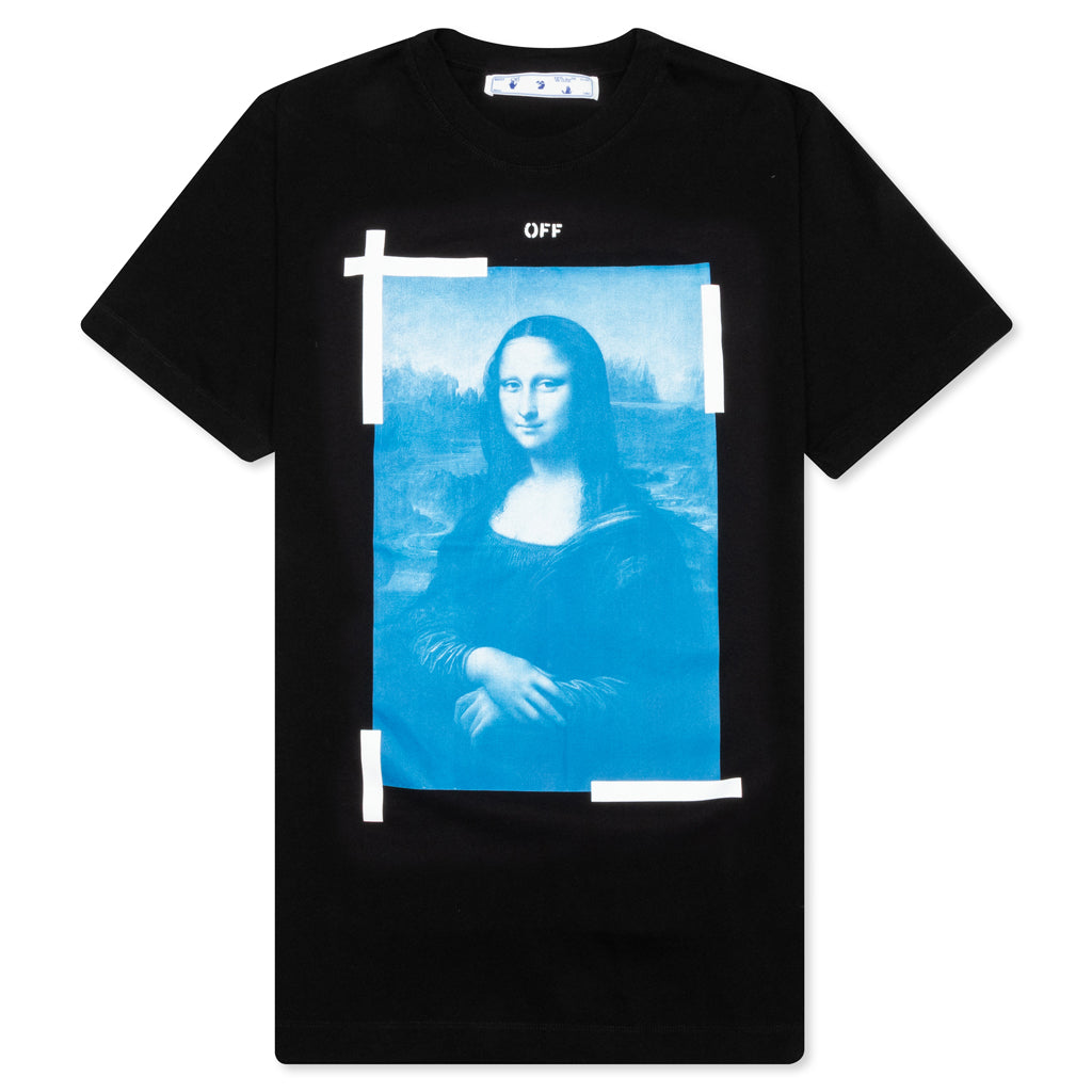 Blue Mona Lisa S/S Slim Tee - Black/White