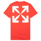Blue Mona Lisa S/S Slim Tee - Fiery Red/White