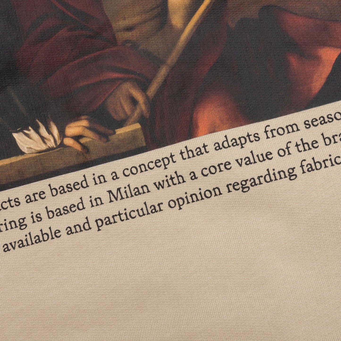 Caravaggio Crowning Over Hoodie - Dark Sand