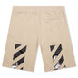 Caravaggio Diag Sweatshort - Dark Sand